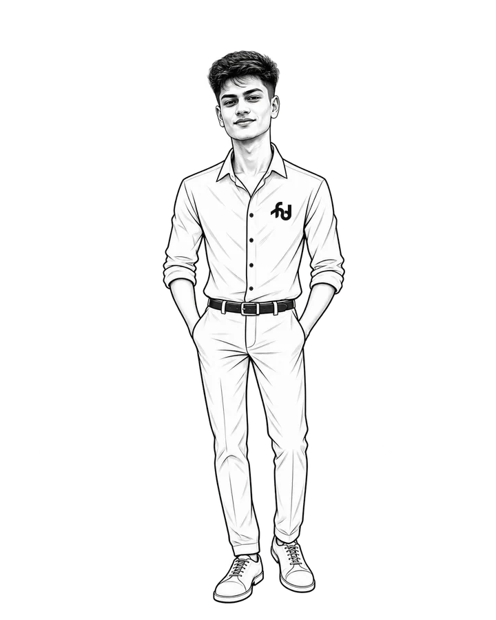 Caricature of Yashwanth Satish