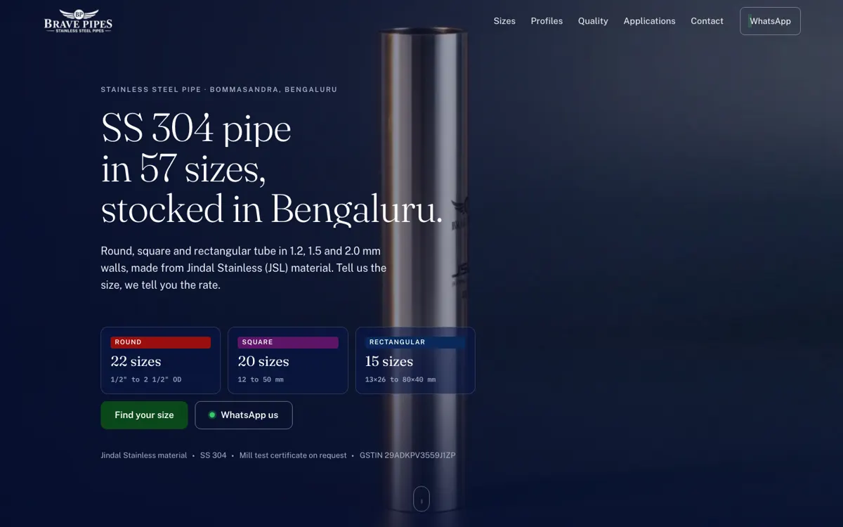 The Brave Pipes website